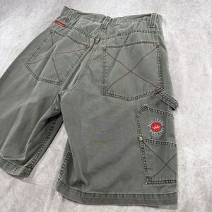 Vintage Y2K JNCO Jean Black Shorts Size 34 Carpenter Skater Grunge Baggy